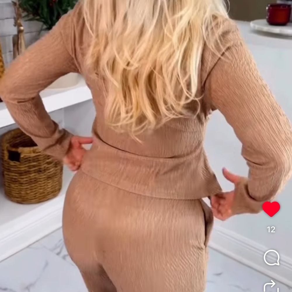 Chic Tan Women's Pantsuit